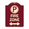 Signmission Fire Zone Heavy-Gauge Aluminum Architectural Sign, 24" x 18", BU-1824-23975 A-DES-BU-1824-23975 - alternate 1